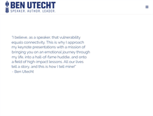 Tablet Screenshot of ben-utecht.com